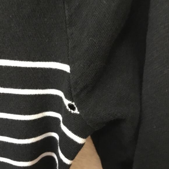 J.Crew Black with White Striped Long Sleeve Top - Picture 8 of 11